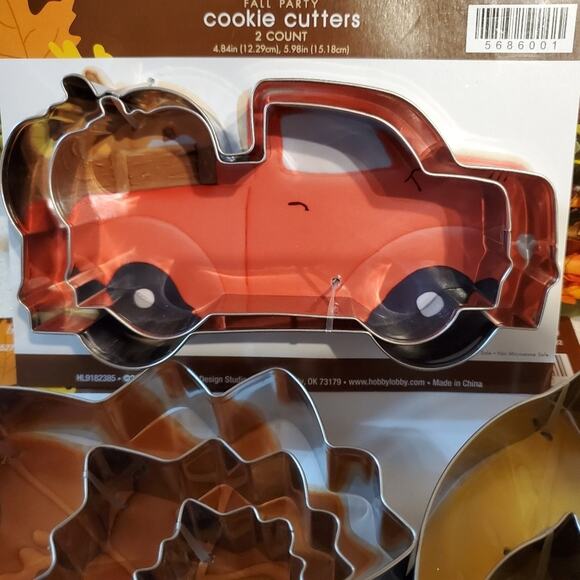 Metal Fall Harvest Autumn Baking Cookie Cutters set of 11 - Picture 2 of 4